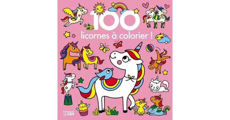 100 licornes à colorier